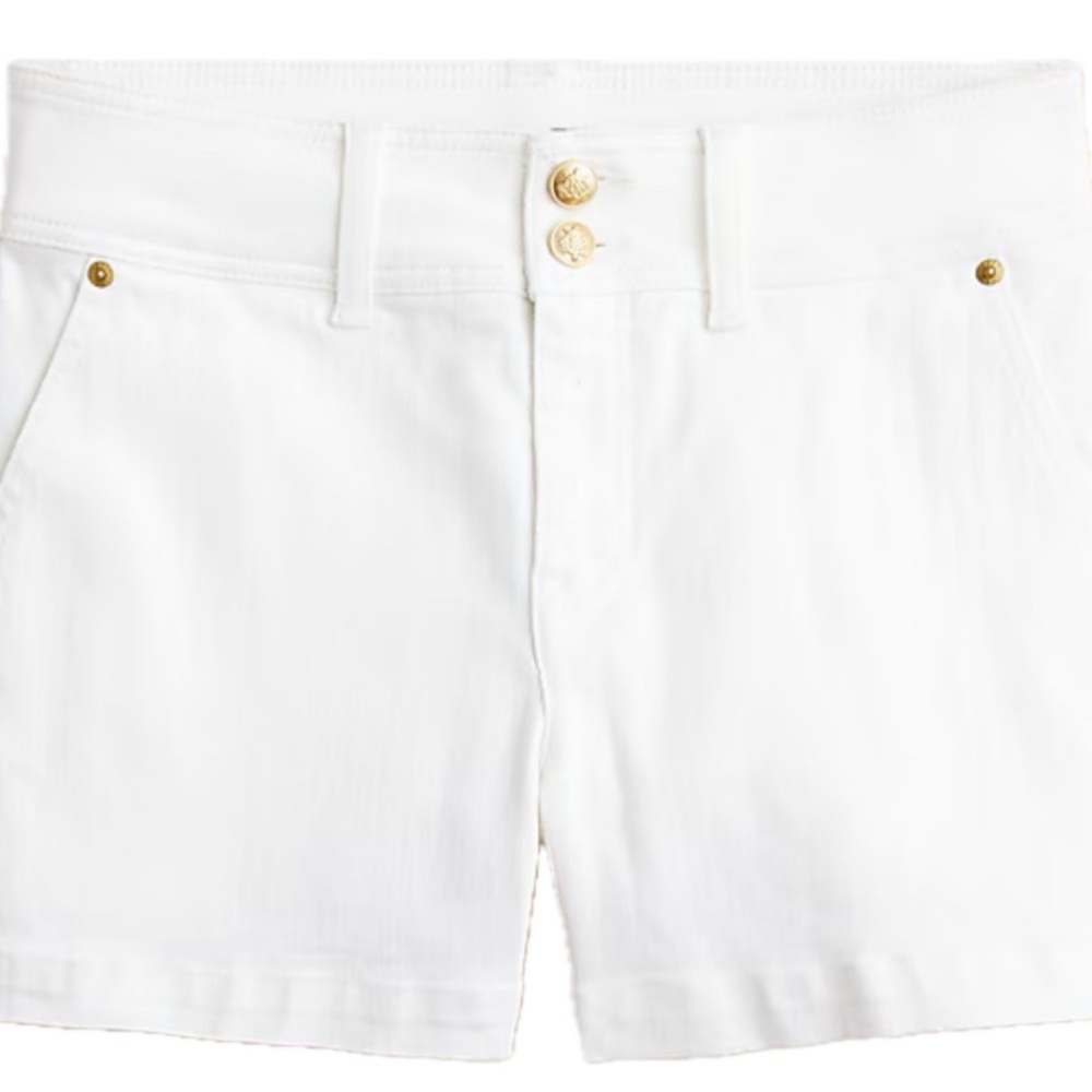 J. Crew High Waist White Shorts